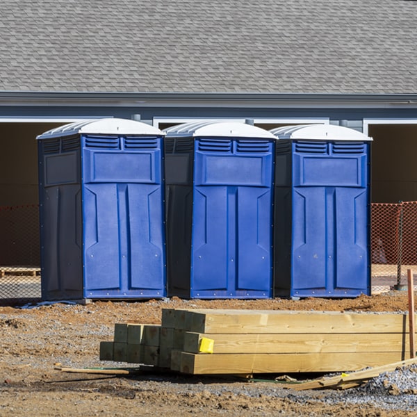 what is the maximum capacity for a single portable restroom in Ferndale